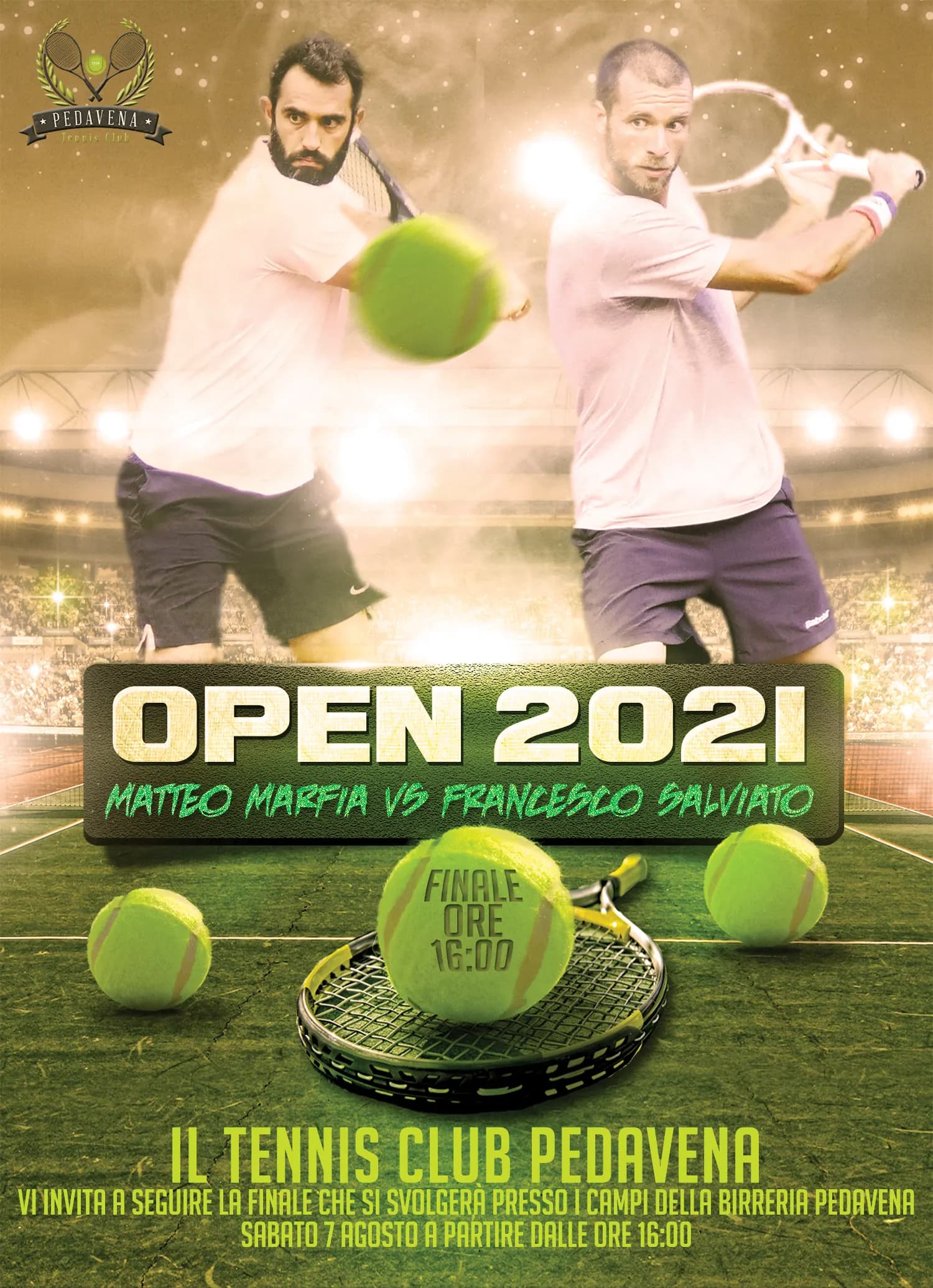 Locandina dell’Open 2021