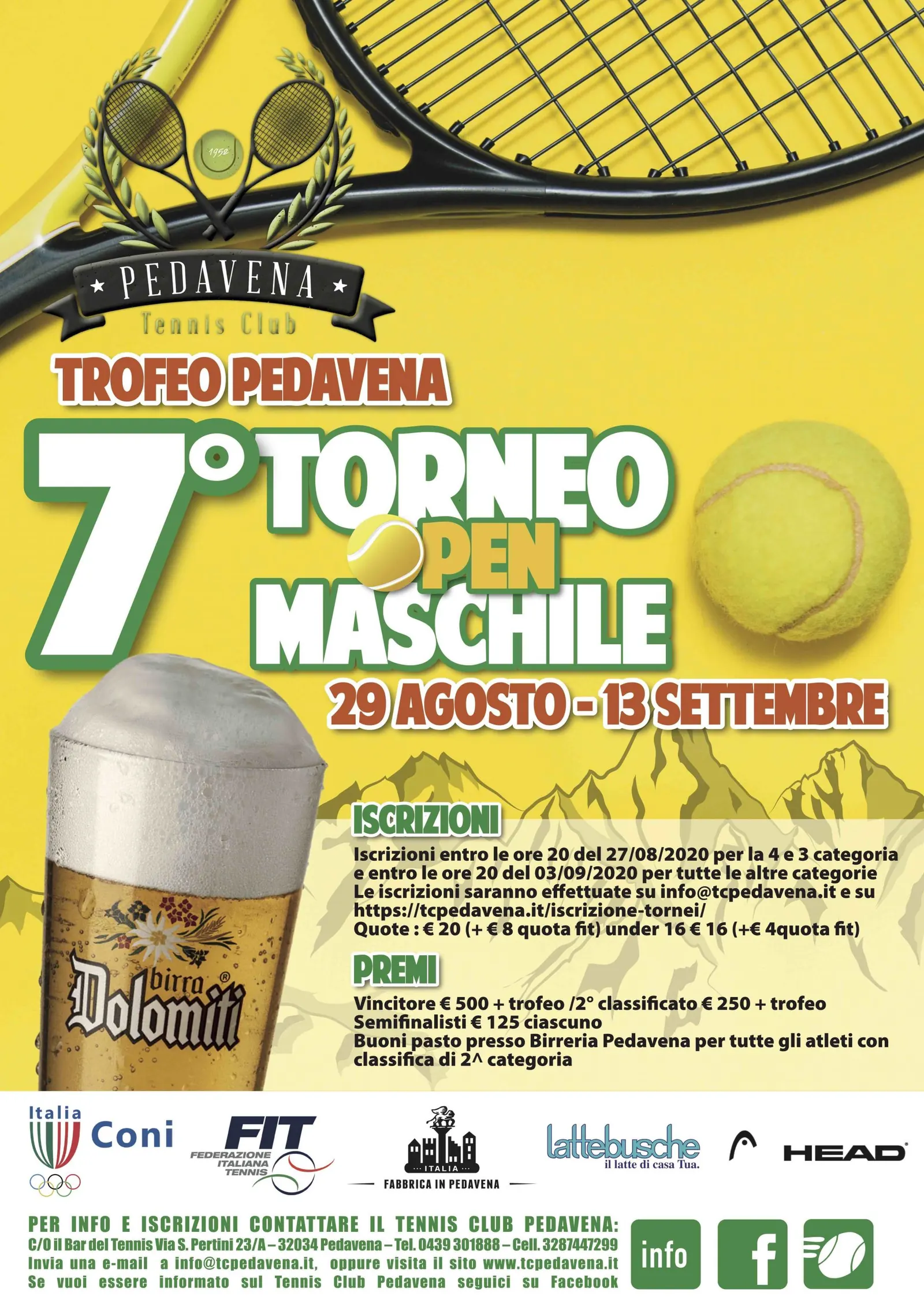 Locandina dell’Open 2020
