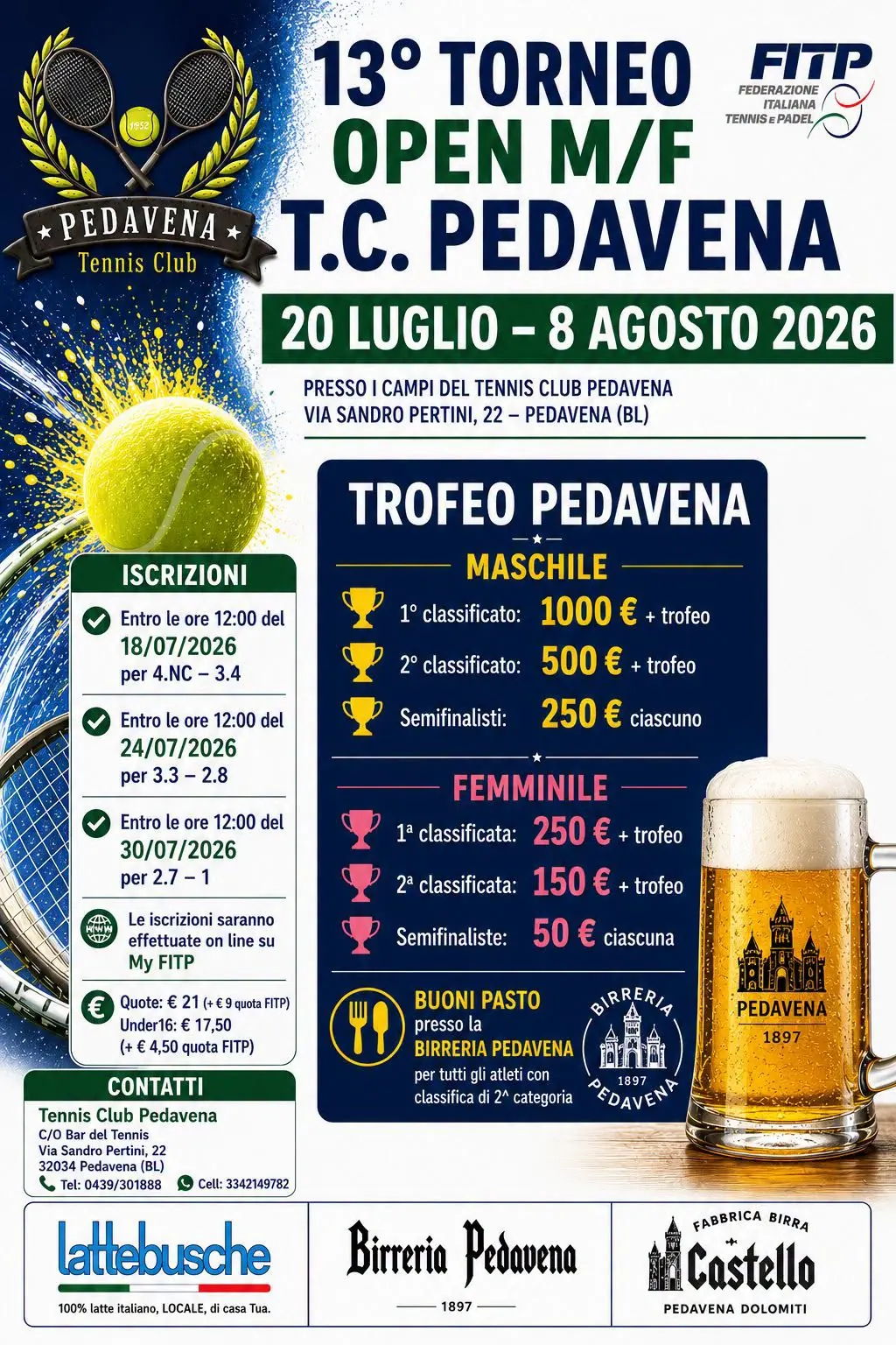 Locandina dell’Open 2026